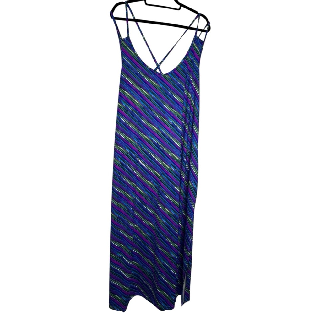 Colorful Striped Maxi Dress Pit to pit: 24 inches Length: 48 inches NEW BOX20